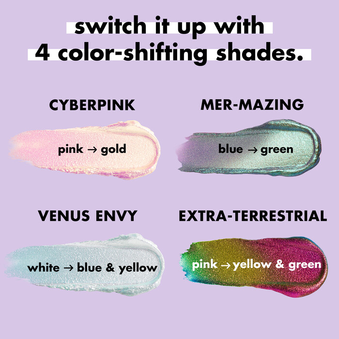 Duochrome Liquid Eyeshadow, Cyberpink (Metallic Pink/Gold)