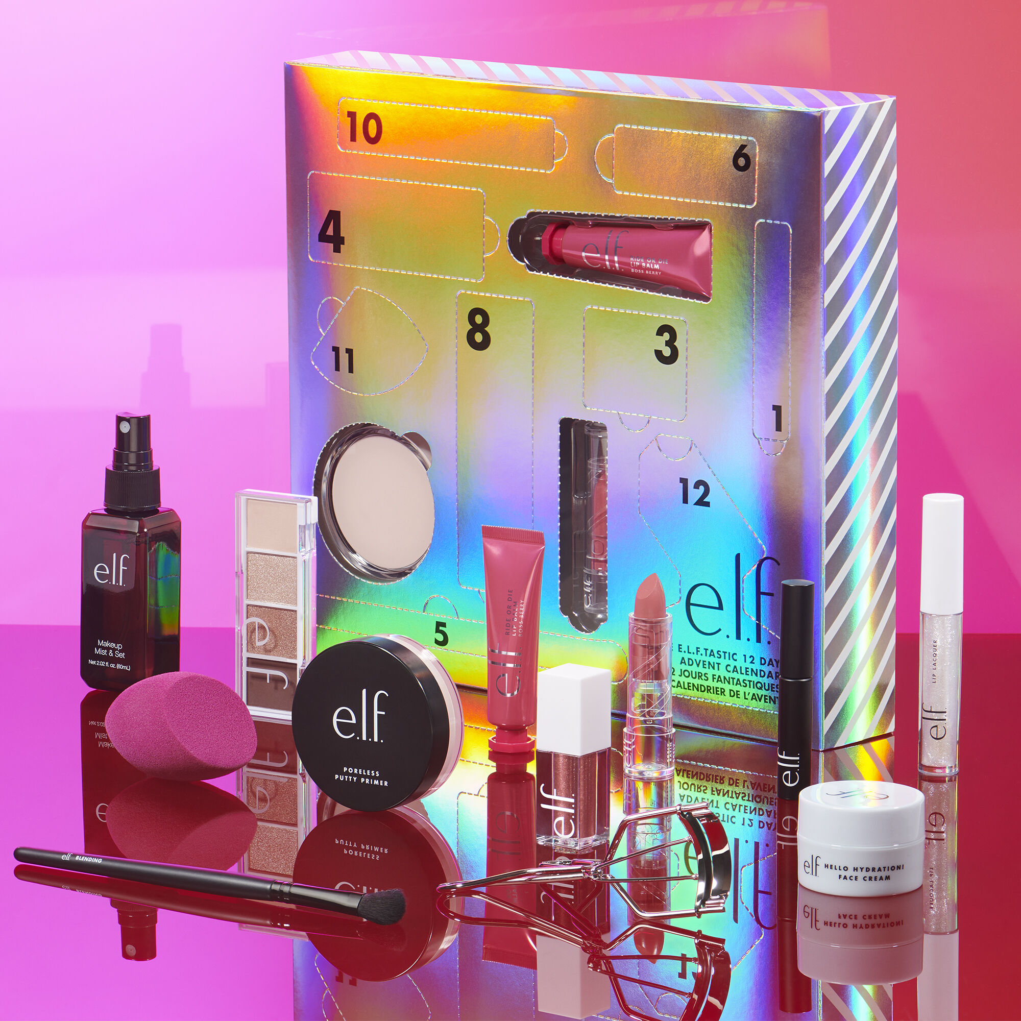 The e.l.f.tastic 12 Day Advent Calendar e.l.f. Cosmetics UK