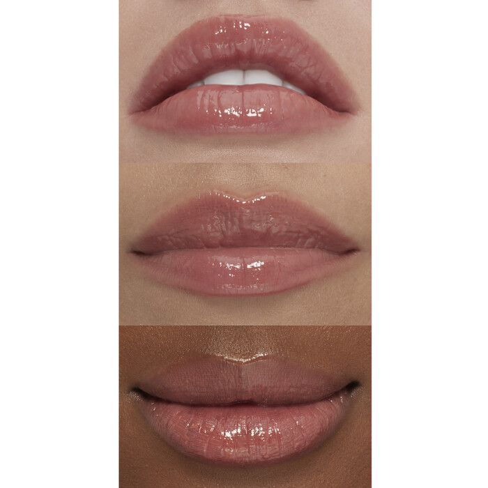 Brown Plumping Lip Gloss on Lips