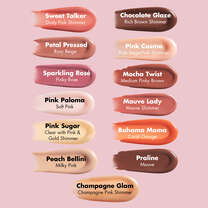Lip Plumping Gloss, Peach Bellini - Milky pink