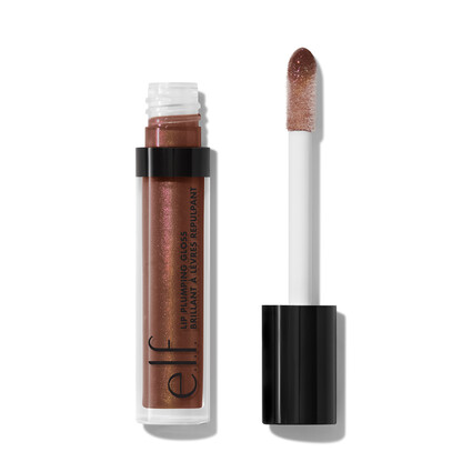 Lip Plumping Gloss, Chocolate Glaze - Rich brown shimmer